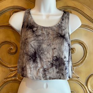 Soprano lattice back cropped tank